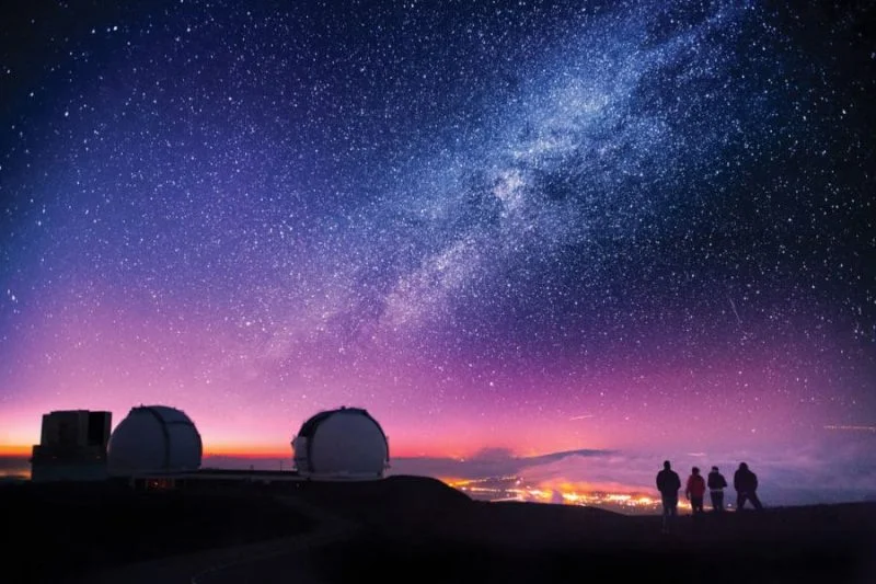 Estrellas desde Mauna Kea, Hawai Estrellas desde Mauna Kea, Hawai
