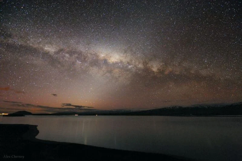 Estrellas desde Lago Tekapo, Nueva Zelanda Estrellas desde Lago Tekapo, Nueva Zelanda